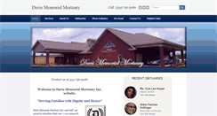 Desktop Screenshot of davismemorialmortuary.com